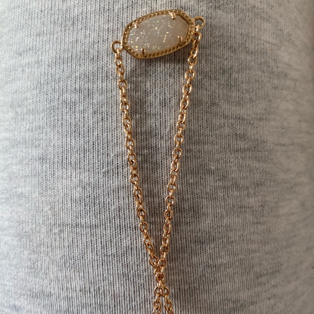 Elisa iridescent drusy bracelet rose gold